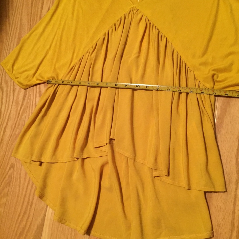 Zara mustard flowy blouse - Picture 5 of 5